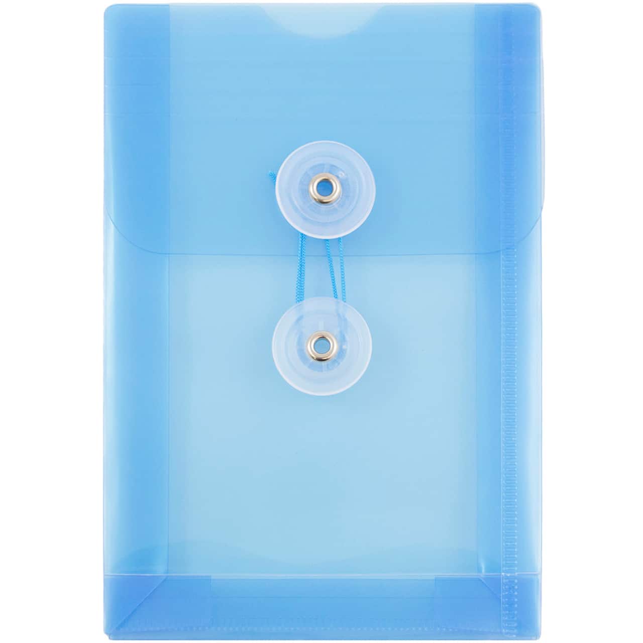 JAM Paper 4.25" x 6.25" Plastic Button & String Tie Closure Envelopes, 12ct.